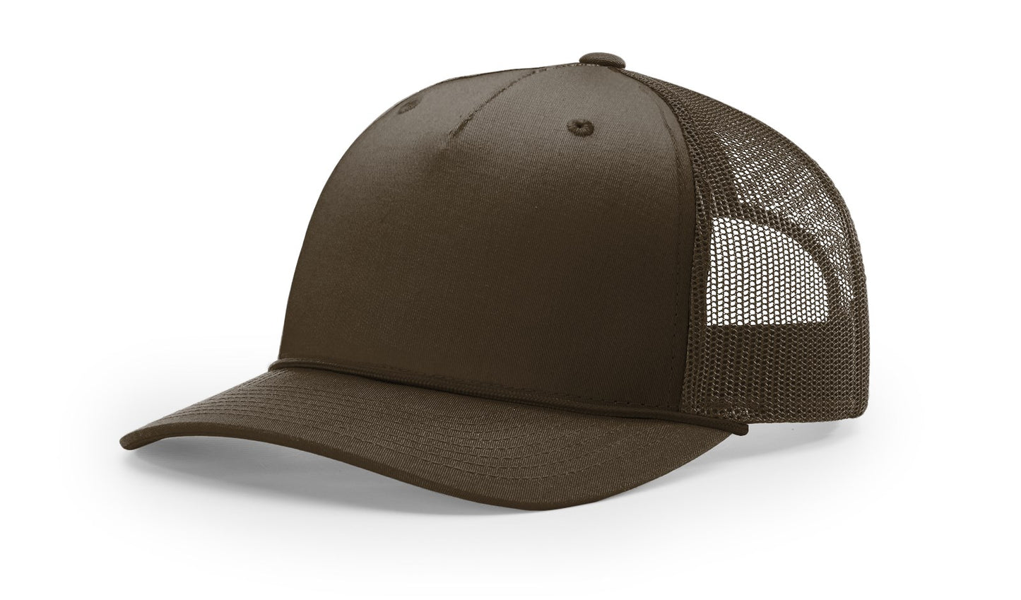 Richardson 112PFR - Snapback Five Panel Trucker with Rope