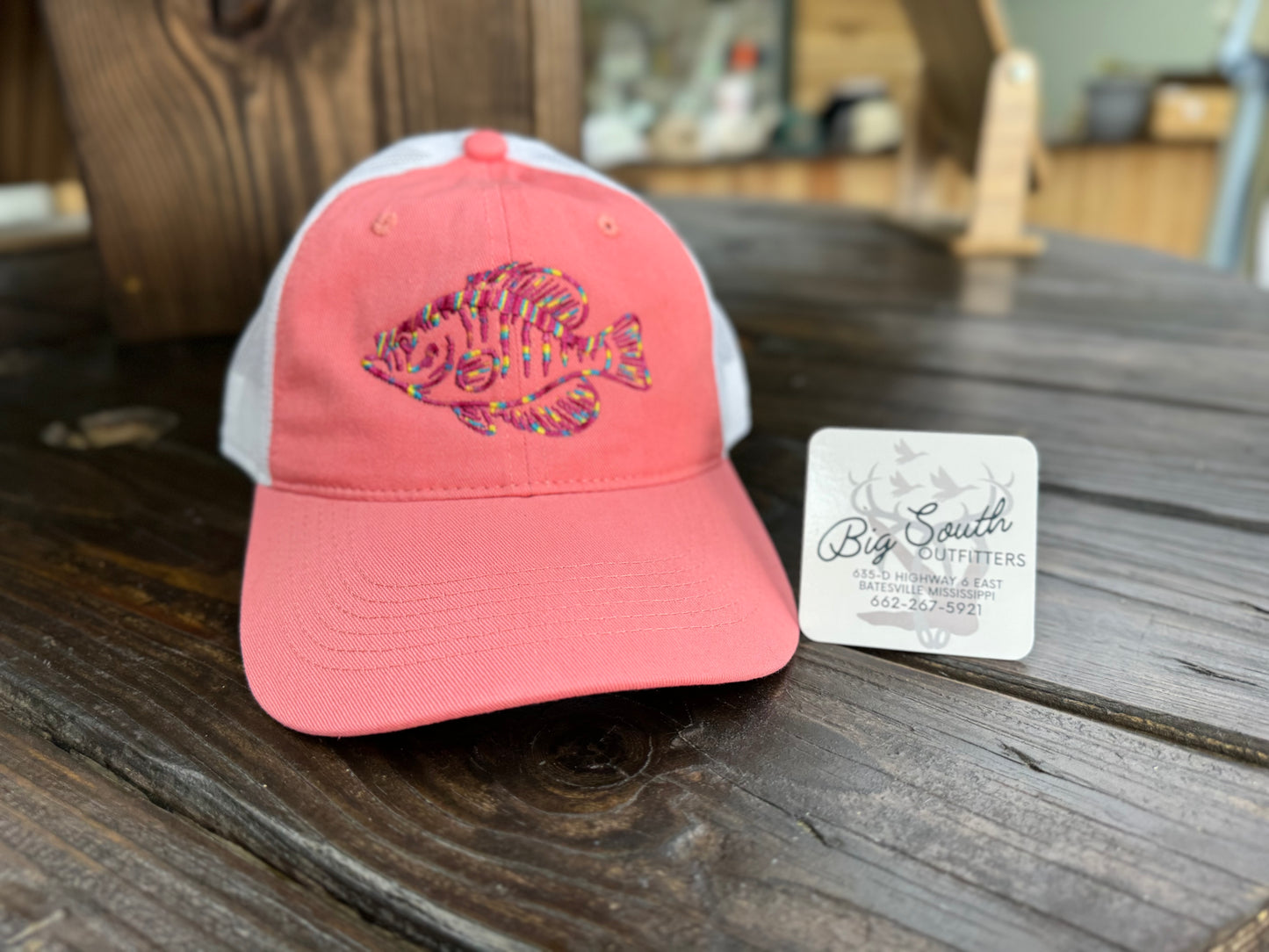 Outdoor Cap FWT-130 Melon/White with Crappie