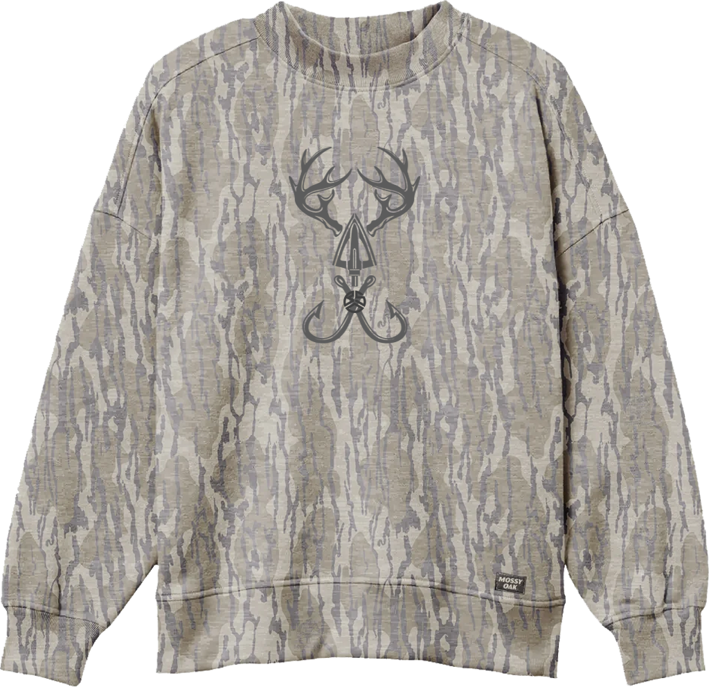 Original Bottomland Women’s Cotton Mill Washed Out Mockneck
